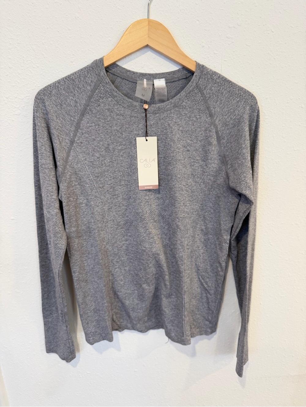 CALIA Womens seamless long sleeve tee size M